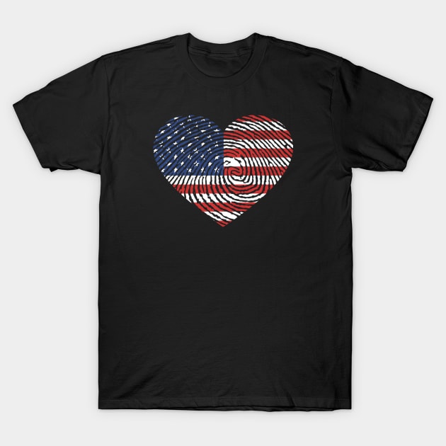 4th Of July I Love America T-Shirt by Lulaggio